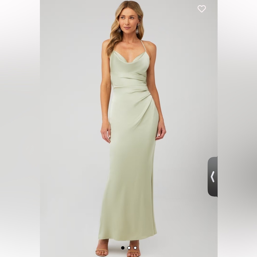 Katie may Ryder gown Elegant Sage Green Evening Gown